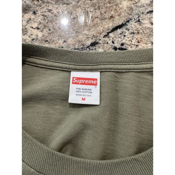 Supreme Cross Box Logo Olive - Picture 5 of 5
